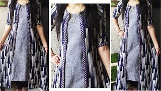 DIY Long Jacket Cutting and Stitching  Designer Long Jacket Cutting and Stitching [upl. by Warring]