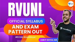 RVUNL Official Syllabus and Exam Pattern Out  Ankit Goyal RVUNL [upl. by Anec]