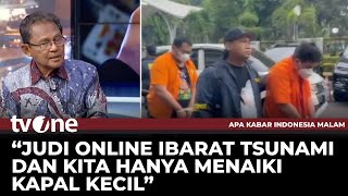 Judi Online Bak Tsunami Besar Aryanto Peraturan Penindakan Perlu Diperbaiki  AKIM tvOne [upl. by Nalor24]