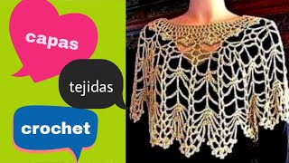 🥰 ideas de CAPAS tejidas caladas a CROCHET y al final un plus de caminos de mesa [upl. by Purcell]