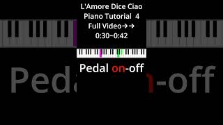 Lamore dice ciao Slow Take  Armando Trovajoli  Piano tutorial very easy Film Music 34 Shorts [upl. by Osner]