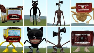 OLD VS TAPES MONSTER BUS EATER amp MEGAHORN amp CARTOON CAT AND SIREN HEAD in Garrys Mod [upl. by Cinderella911]