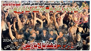 Dhudial Party Noha 2024  Ak Hajum E Aam Hai Or Sham Ka Bazar Hai  18 Ramzan 2024 Shiamiyani Multan [upl. by Ricoriki]