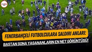 TrabzonsporFenerbahçe maçı sonrası saha karıştı Futbolculara saldırının en net görüntüleri [upl. by Charla]