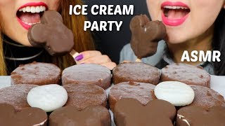 ASMR CHOCOLATE ICE CREAM PARTY 초콜릿 아이스크림 리얼사운드 먹방 アイスクリーム 冰淇淋 Kem cây  KimampLiz ASMR [upl. by Celeski]