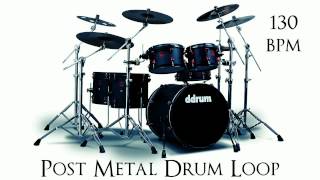 Post Metal Drum Loop 130 bpm [upl. by Aivato8]