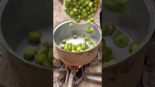 Picking figs and making organic fig syrup over the fire [upl. by Stubstad]