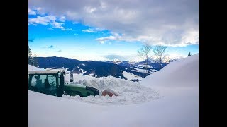 Schneeräumung im Forst  Extremeinsatz 2019  Lohnunternehmen Hemetsberger [upl. by Ahouh]