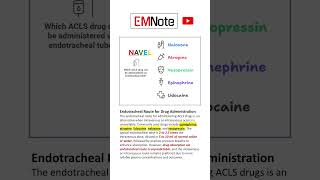 ACLS Drugs Via ETT NAVEL [upl. by Rimidalv]