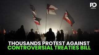 Unstoppable Voices Thousands Protest Against Controversial Treaties Bill in New Zealand [upl. by Enomaj]