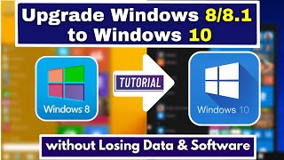 Hindi Upgrade Windows 881 to Windows 10 For FREE without Losing Data amp Software [upl. by Nyleek]