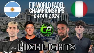 LIBAAK amp STUPA VS SINICROPI amp GRAZIOTTI  GROUPS  FIP WORLD PADEL CHAMPIONSHIPS 2024  HIGHLIGHTS [upl. by Alidia]