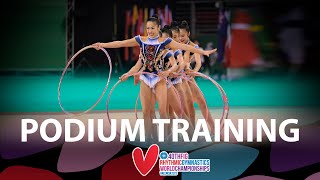 2023 Rhythmic Gymnastics World Championships Valencia ESP – Podium Training [upl. by Idalia]