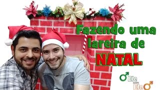 Decoração de Natal  Como fazer uma lareira de natal DIY [upl. by Losse60]