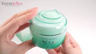 TESTERKOREA NATURE REPUBLIC Super Aqua Max Combination Watery Cream [upl. by Aihsyak301]