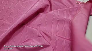 Charm Pink MoireMoiré Taffeta Fabric 45quot Wide [upl. by Kall]