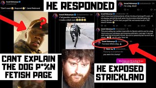 Israel Adesanya RESPONDS Goes On A Twitter Spree EXPOSED Sean Strickland Makes It Worse [upl. by Deaner659]