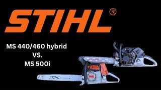 Stihl MS 500i vs MS440 [upl. by Aicenad]