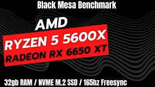 4k Black Mesa Benchmark Gameplay Ryzen 5 5600x  Radeon RX 6650 XT [upl. by Minny]