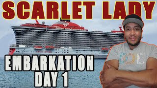 Scarlet Lady  EMBARKATION DAY Sail Away Party Pink Agave [upl. by Leavy]