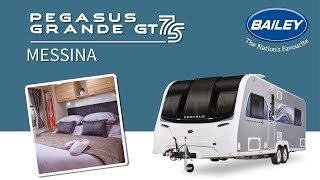 Caravan Tour Bailey Pegasus Grande GT75 Messina 2025 [upl. by Yruama]