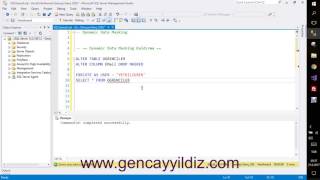 137 SQL Server 2016 Dynamic Data Masking Özelliğini Kolondan Kaldırma [upl. by Ilahtan]