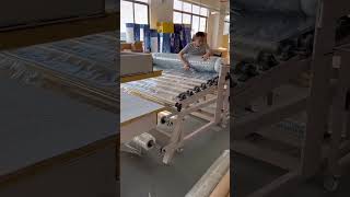 semi auto mattress compressing sealing machine semi rolling economic solutions for mattress packing [upl. by Alveta]