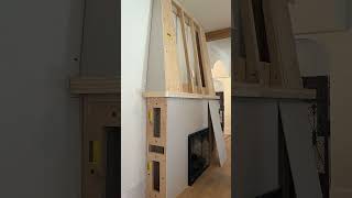 IT’S AN ELECTRIC FIREPLACE diy homerenovation livingroom interiordesign [upl. by Kimbell]