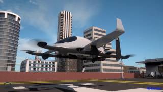 Aurora Flight Sciences Electric VTOL Aircraft [upl. by Tiebout]