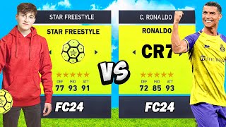 StarFreestyle vs Cristiano Ronaldo  sur Fc24 Qui est le meilleur [upl. by Narih159]