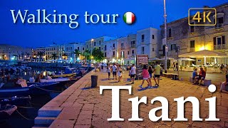 Trani Puglia Italy【Walking Tour】History in Subtitles  4K [upl. by Yregerg]