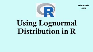 Statistics using R programming  Using Lognormal distribution in R  lognormal [upl. by Ahseirej856]