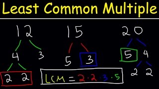 How To Find The LCM of 3 Numbers  Plenty of Examples [upl. by Kilbride250]