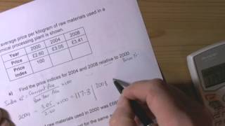 Index NumbersGCSE Statistics [upl. by Sapienza]