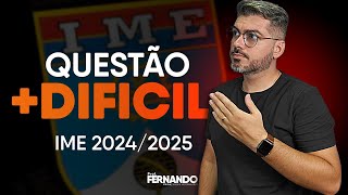 A QUESTÃO  DIFÍCIL do IME 20242025 [upl. by Rufina]