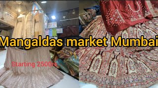 lehenga shopping in Mumbai mangaldas market 💕 [upl. by Dleifrag]