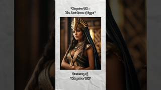 quotCleopatra VII The Last Queen of Egypt quot 🇪🇬 cleopatra youtubeshorts youtube [upl. by Haleak]