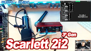 Focusrite Scarlett 2i2 3ºGen es buena para ti 🤔 Pruebas y Reviews en Español [upl. by Oramug]