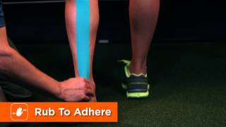 HOW TO APPLY KINESIOLOGY TAPE TO THE ACHILLES TENDON [upl. by Jojo]