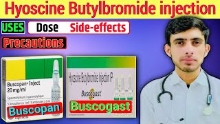 Hyoscine Butylbromide injection Uses  Buscogast injection  Buscopain injection [upl. by Ynaffit]