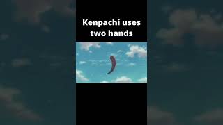 Kenpachi uses two hands shorts anime bleach [upl. by Nnylyram]