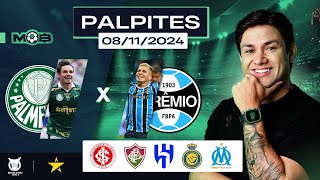 PALPITES DE FUTEBOL PARA O DIA 08 11 2024  BILHETE PRONTO SEXTOU NO MUNDO BET [upl. by Nolyak]