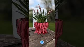 3D Printed Abstract Planter  Blu Prints 3D 3dprinting 3dprint planter [upl. by Annatnas]