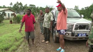 Fijian Prime Minister Voreqe Bainimarama visits flood affected areas in Naitasiri [upl. by Llebyram385]