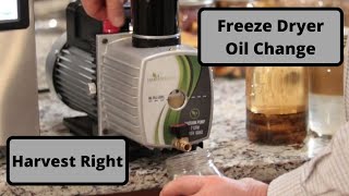 Harvest Right Freeze Dryer Simple Oil Change [upl. by Matty]