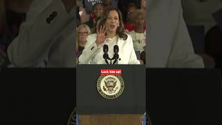 Kamala Harris shuts down Lock him up chant about Trump [upl. by Erle]