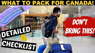 Things to Pack for Canada in 2022  Detailed Checklist  Explained in Tamil [upl. by Danzig]