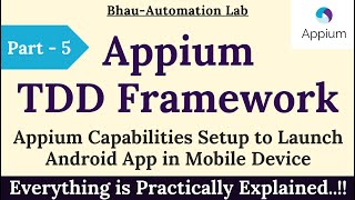 how to launch app using appium  latest tutorial  testing framework  mobile app automation Part5 [upl. by Alyce]