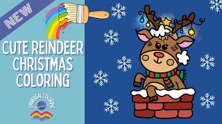 Coloring a Christmas Reindeer Festive Fun for Kids 🎄✨ coloring reindeer christmasdrawingideas [upl. by Conney]