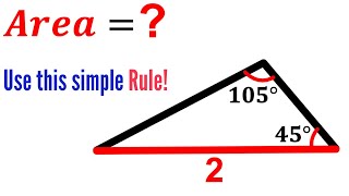 Can you find area of the Triangle  Tangent Rule math maths  geometry  trigonometry [upl. by Faletti]